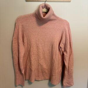 J. Crew Soft Blush Turtleneck Sweater